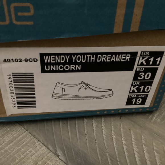 Hey Dude Kids Moccasins - Pink and Blue - Picture 4 of 10